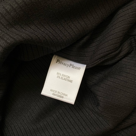 Revolve Privacy Please Terry Mini Dress Black Size Small - Picture 9 of 16